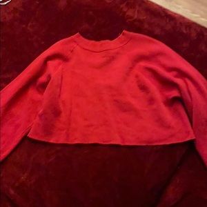 Red crop top
